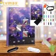 CYMX Crystals Advent Calendar, Rocks Stone Collector Christmas Advent Calendar, Stone Minerals Heali