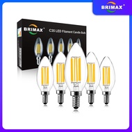 5 Pack BRIMAX E14 LED Candle Bulb Dimmable 6w 60W Equivalent Warm White 2700K SES(Small Edison Screw