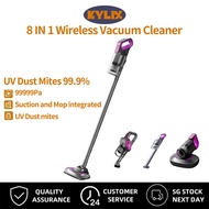 KYLIX Cordless Vacuum Cleaner 99999Pa 8 in1 UV-C 99.9% Ultraviolet Irradiation Bacteria Remover Bed 