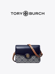 TORY BURCH ROBINSON MONOGRAM กระเป๋าสะพายขนาดกลางพลิก 152306