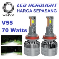 VINYX V55 CSP 3570 H1 H3 H4 H7 H11 HB3 HB4 Canbus Can Bus Motor LED Car Headlight Bulb H4 LED Headli