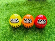 可愛日本達摩 不倒翁 福神 擺飾 玻璃 達摩