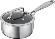 Kuhn Rikon Peak Oven-Safe Non-Stick Induction Saucepan with Glass Lid, 18 cm, Silver