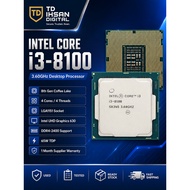 Intel Core i3-8100 8th Gen Desktop Processor 3.60GHz 4-Core LGA1151 CPU with Intel UHD 630 | Used