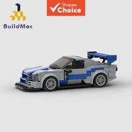 Brian's Nissan Skyline GTR34 Car Building Blocks Assembly Toys Gifts 332PCS Bricks MOC-41655 Buildmo