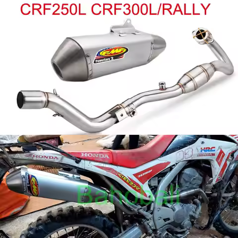 CRF250L CRF300L/RALLY Motorcycle Exhaust Header Pipe Full Systems FMF Muffler For Honda CRF250L CRF3