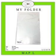 MY FOLDER - Map L Clear Sleeve Holder A4 CPP - Orange Peel - Dozen