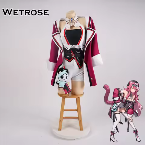 【Wetrose】In Stock Raora Panthera Cosplay Costume Pink Cat Rao Rara Hololive Holo EN 4th New Justice 