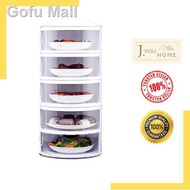 ♀Tudung Saji Viral 5 Tier Insulated Slide Cover Food Storage Moden Bertingkat Tingkat Rak Lauk