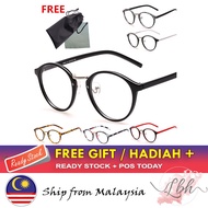 [LBH] Retro Round Plain Glass Spectacles 复古圆框眼镜 Cermin Mata Bingkai Bulat - SP02