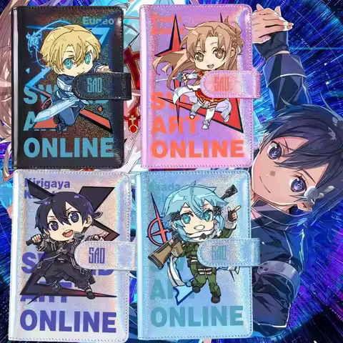 Sword Art Online Asuna Kirito anime cartoon laser notebook creative personalized student detachable 