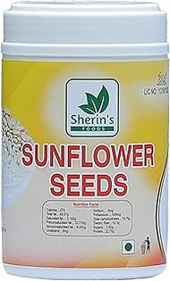 SHERINS FOODS SUNFLOWER SEEDS|RICH IN PROTEIN&FIBER|HEALTHY EDIBLE SEED|PACK OFF 300gm