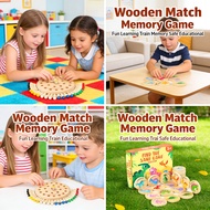 Puzzle Chess Game 3D Stick Memory Match Memory Chess Wooden Montessori