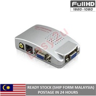 PC TO TV VIDEO CONVERTER VGA to AV VIDEO CONVERTER 1080P FULL HD VGA TO RCA VIDEO CONVERTER  1080P