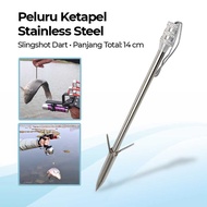 Peluru Ketapel Ikan Stainless Steel Slingshot Dart 1 PCS