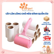 Dust roller for clothes, blankets, dog and cat hair 16cm - uses a paper core in the form of a dust r