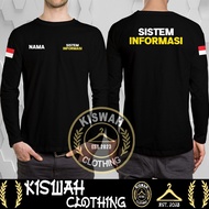 Free Information System T-shirt with Your Name DB Long Sleeve DB Distro T-shirt