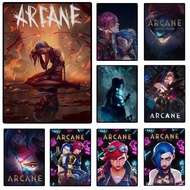 Arcane League of Legends Jinx Vi Jayce Ekko Poster Anime Game Inspired Canvas Art Painting Wall Livi