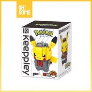 OHSOME - QMAN Keepley Pokemon Block Toy, Lego Pikachu Team Rocket / Aqua / Galactic / Flare