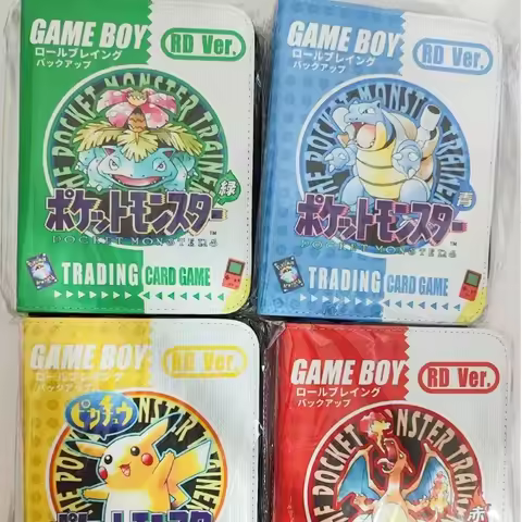 New Anime Pikachu Cartoon Anime Battle Card Booklet Zipper Binder Card Holder Card Cas Vmax Game Car