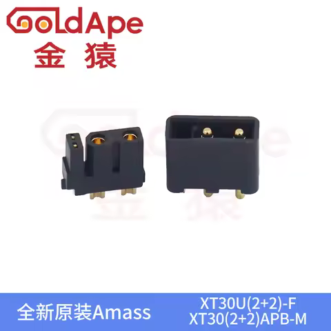 New Original Amass XT30U (2+2)-F XT30 (2+2) APB-M Female Or Male With Signal Pin Lantern Plug Connec
