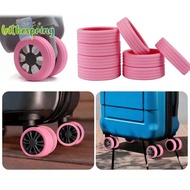 [lnthespringS] 8Pcs Silicone Wheels Protector For Luggage Reduce Noise Travel Luggage Suitcase Wheels Cover Luggage Accessories new