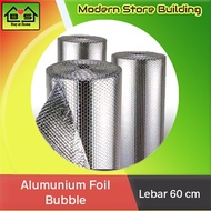 Aluminium Alumunium Foil Bubble Double Side Peredam Atap Insulasi PerM