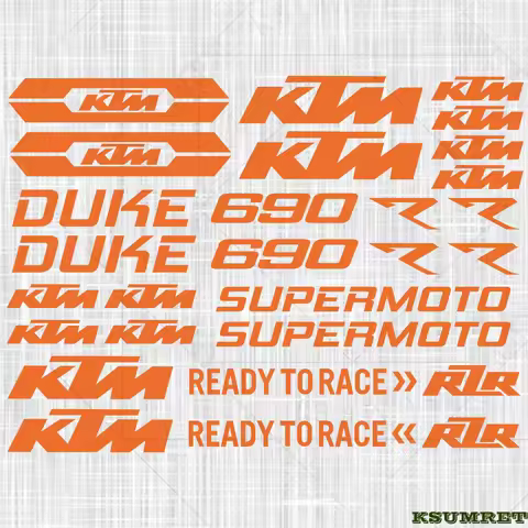 For KTM Duke 690 Stickers Motorcycle Decal Logo Waterproof