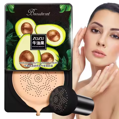 Air Cushion CC Cream Avocado CC Cream Foundation Long Lasting Matte Concealer Moisturizing BB Cream 