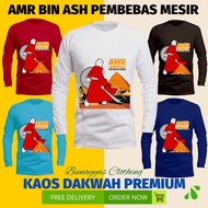 Long SLEEVED T-SHIRTS ISLAMIC DAKWAH CLOTHES AMR BIN ASH SIZE S M L XL XXL AGES 2 4 8 SD 13 YEARS BU