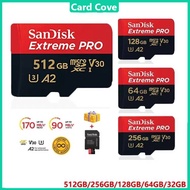 SanDisk Extreme Pro microSDXC 32GB/64GB/128GB/256GB/512GB/1T 200MB/s With Adaptor
