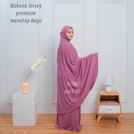 Mukena Dewasa Khadijah Label Penutup Dagu Jersey Premium Orginal