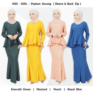 Kurung Peplum Moden . XXS - 10XL . Baju Raya Viral 2024 . Muslimah Plus Size . Sedondon Bridesmaid . Peplum Asya H