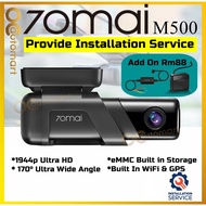 [Installation Provided] 70mai M500 Dashcam Car Recorder 1944P Night Vision with ADAS 24 hours parkin