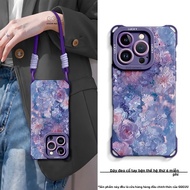 Ốp lưng silicon GGUU cho iPhone 16 Pro Max/17 Pro Max có dây đeo chéo giúp chống rơi