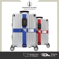 Travel Luggage Strap with TSA Lock Cross Belt 22-32" Travel Suitcase Adjustable Strap bagasi koper
