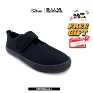 Dan's X BUM Equipment Kasut Sekolah Kanak-Kanak Unisex - Hitam CS901 Back To School Shoes Black