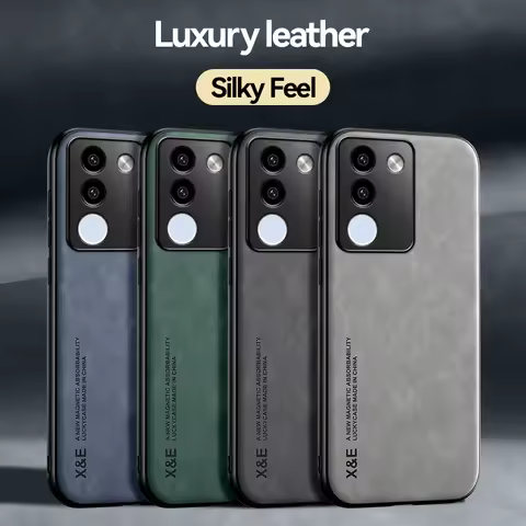 Magnetic Luxury Leather Phone Case for VIVO V29E V29Lite V27E V25 V15Pro V11i Z5 Z3i U3X Cover with 