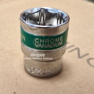 MATA 1/2" x 24 mm 24mm Short Socket Wrench Bit 6PT 24 mm 1/2 Inch Socket
