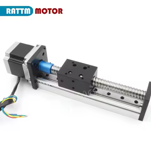 CBX1605 Ballscrew Linear Stage Actuator 100/200/300/400/500/600mm & Square Linear rail + Nema23 Step