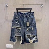 <[CDATA[Summer Distressed Craft Wear Ripped Loose Fit Denim Shorts]]>