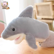 [NEW] 22cm Cute Little Shark Hand Puppet Gloves Plush Toys Animal Hand Puppet Shark Arm Open Mouth G