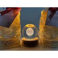 Crystal Globe lamp souvenirs customized