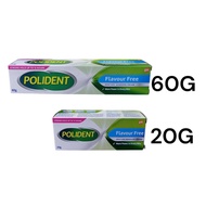 POLIDENT FLAVOUR FREE CREAM 20G (EXP:11/2026) | 60G (EXP:06/2026)