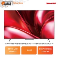 Sharp 55" HDR Aquos Tru Google TV 4TC55GN7000X 120Hz 4K Smart Led TV 4TC55GN7000X TV Pintar