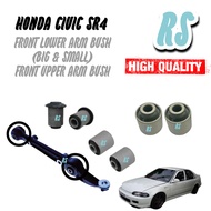 6 Item Set FRONT Arm Bushing Honda Civic SR4 Lower Arm Bush + Upper Arm Bush