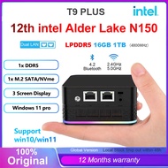 T9 Plus Mini PC Intel N150 DDR5 Windows11 Computer Dual LAN Three HDMI Desktop
