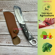 TM / Pisau Dapur / Pisau lapah / potong daging / sayur / buah-buhan / carbon steel /FREE sarung / 26