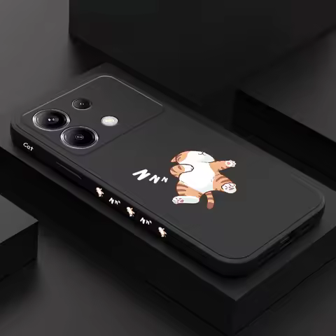 Sleep Tiger Cat Phone Case For Xiaomi Poco X7 X6 F6 M6 M5 M5S F5 X5 F4 X4 M4 F3 M3 X3 Pro 4G 5G GT S