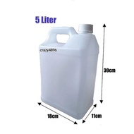 Bottle HDPE 5 liter 5l litre